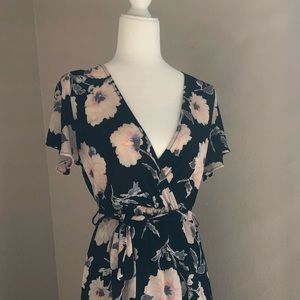 Peach Love California - Floral Maxi Dress